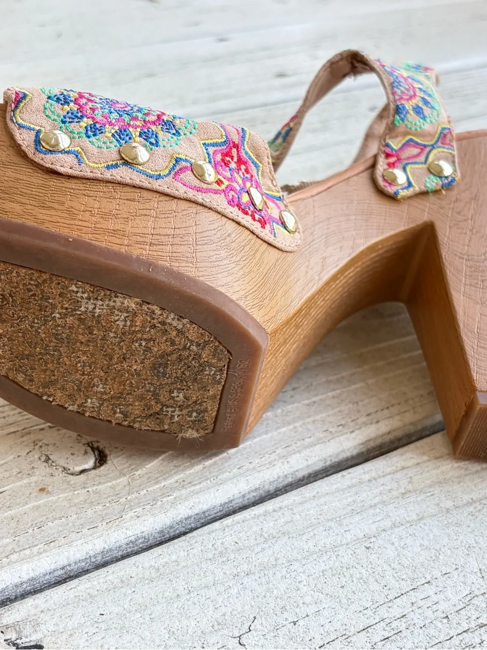 Gianni Bini Boho Platform Heel - Size 9 - Picture 9 of 10